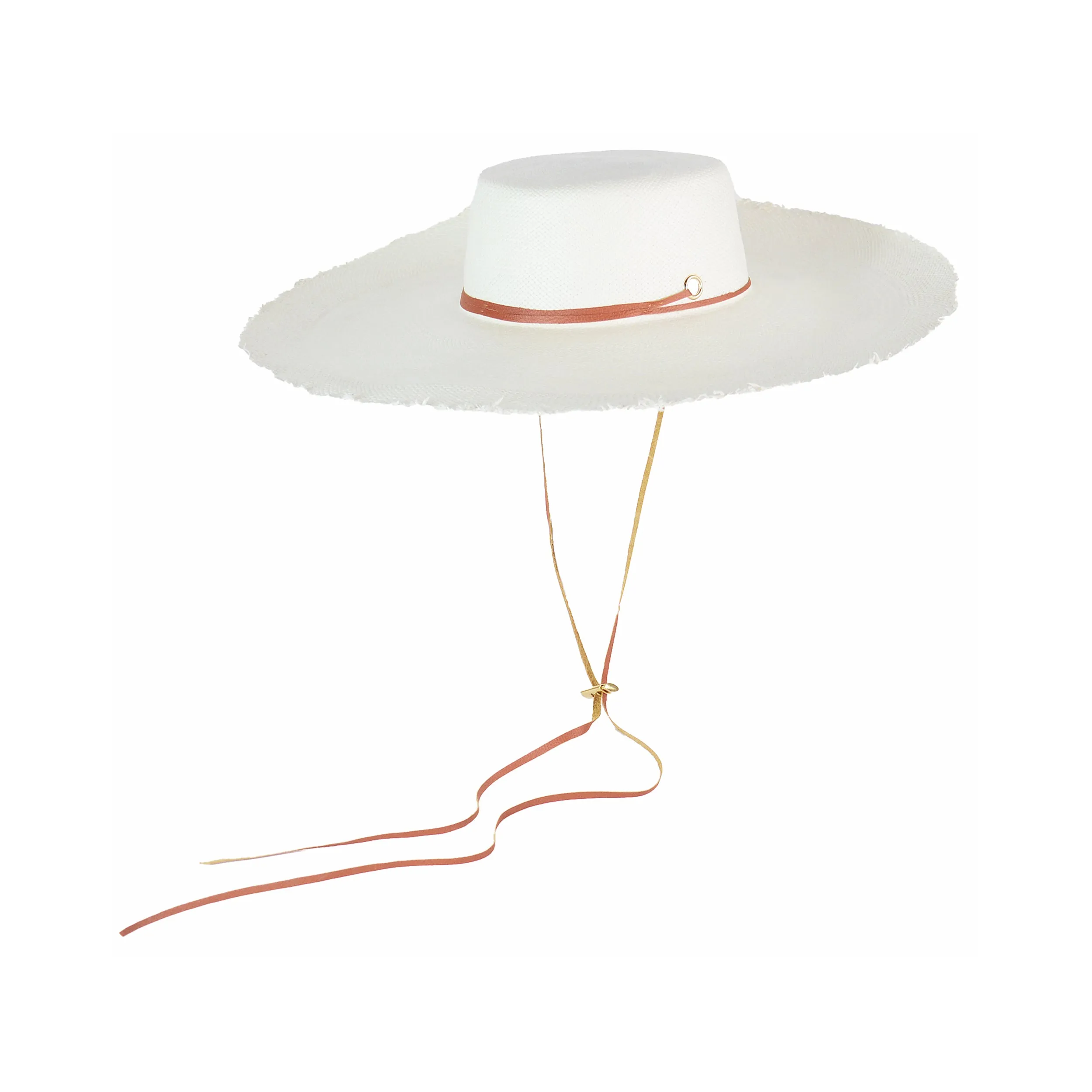 Frayed Cordovan Extra Long Brim Hat