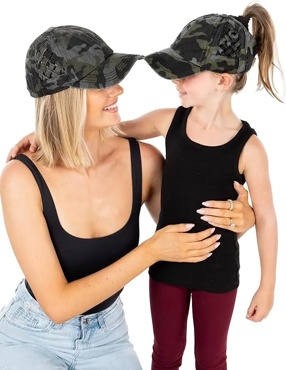 Funky Junque Mommy and Me Mother Daughter Criss Cross Baseball Caps