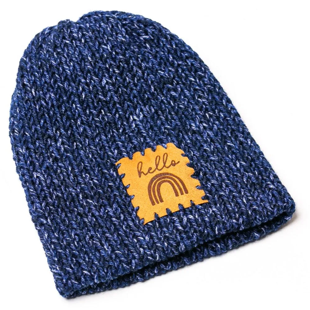 Hand-knitted Heather Baby Hats (6 Colors)