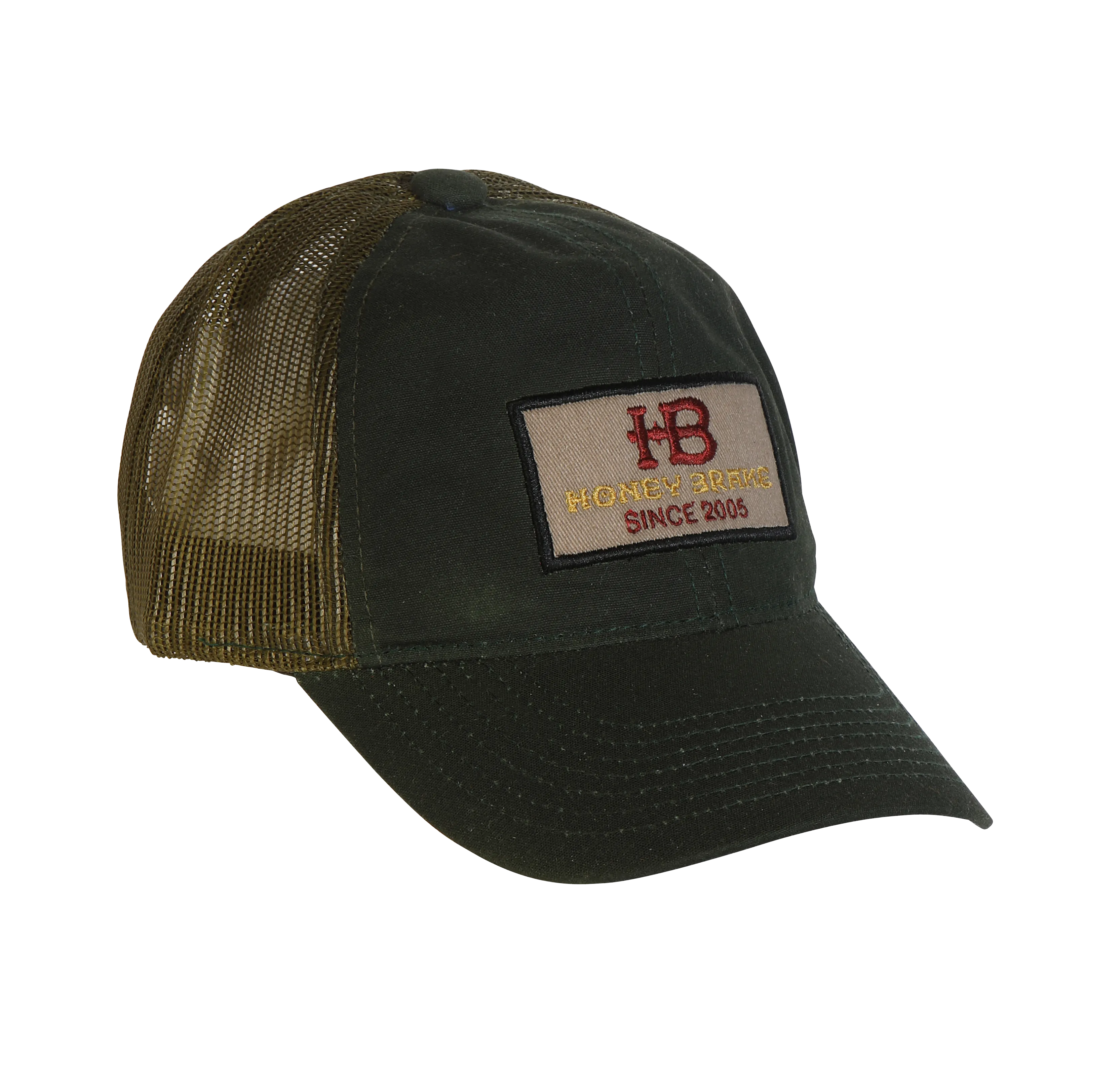 HB Green Canvas Patch Hat