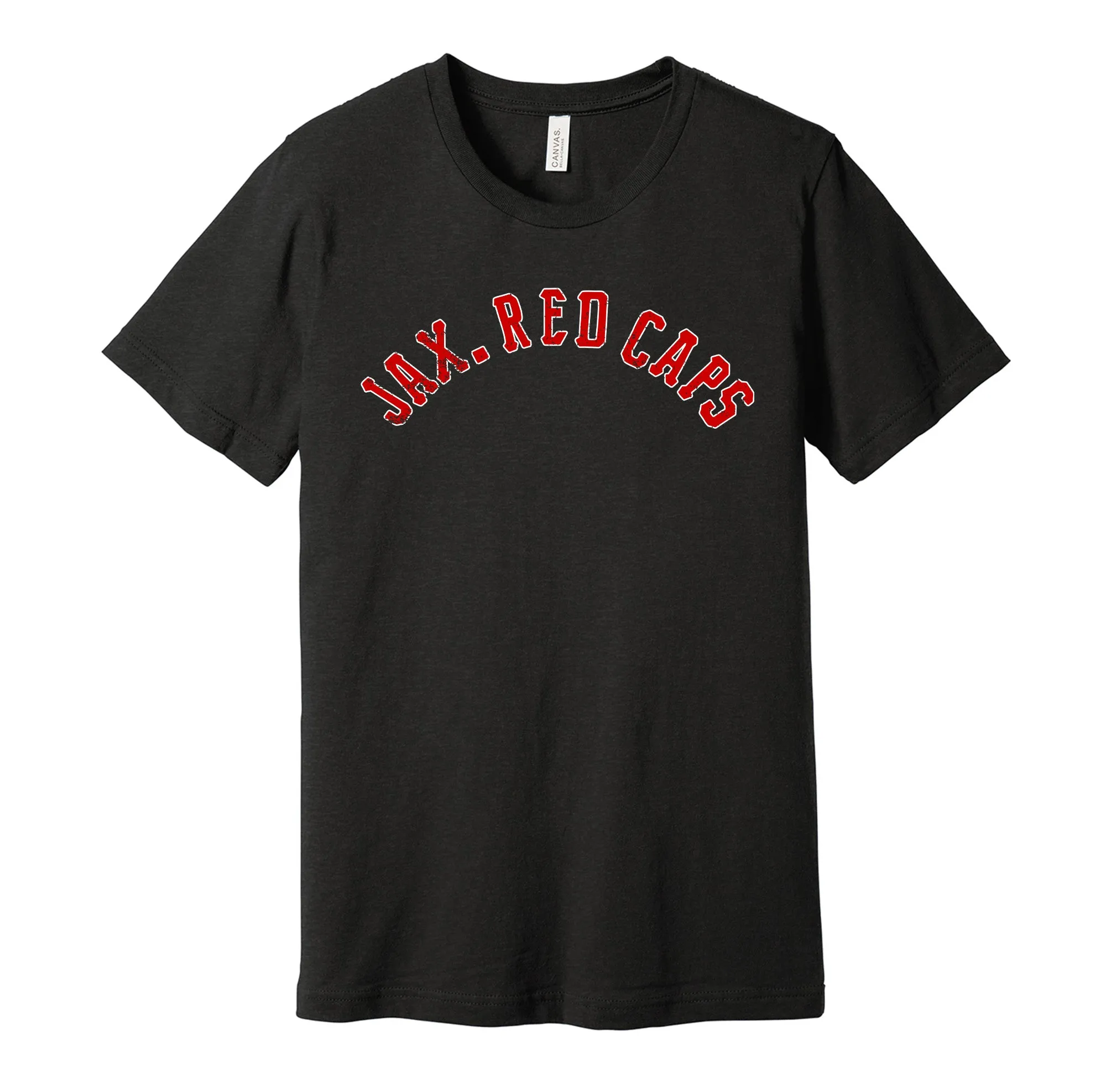 Jacksonville Red Caps Distressed Logo Shirt - Defunct Negro Baseball Team - Celebrate Black Heritage and History - Hyper Than Hype