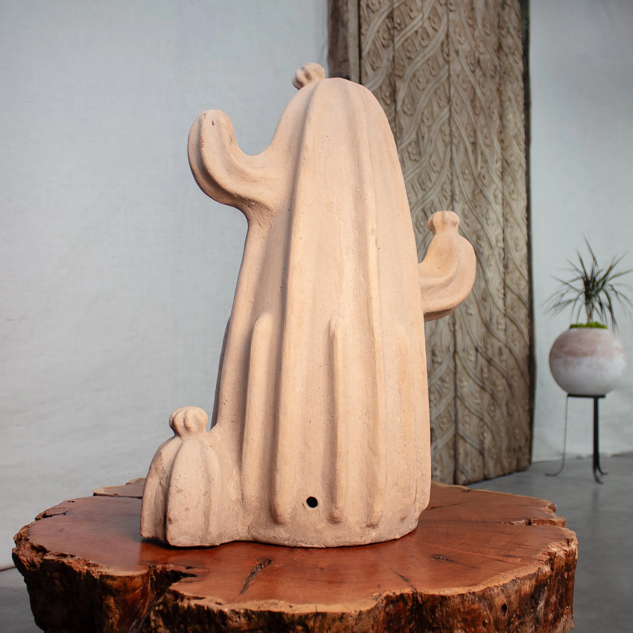 Mojave Saguaro, Vintage Terracotta Sculpture