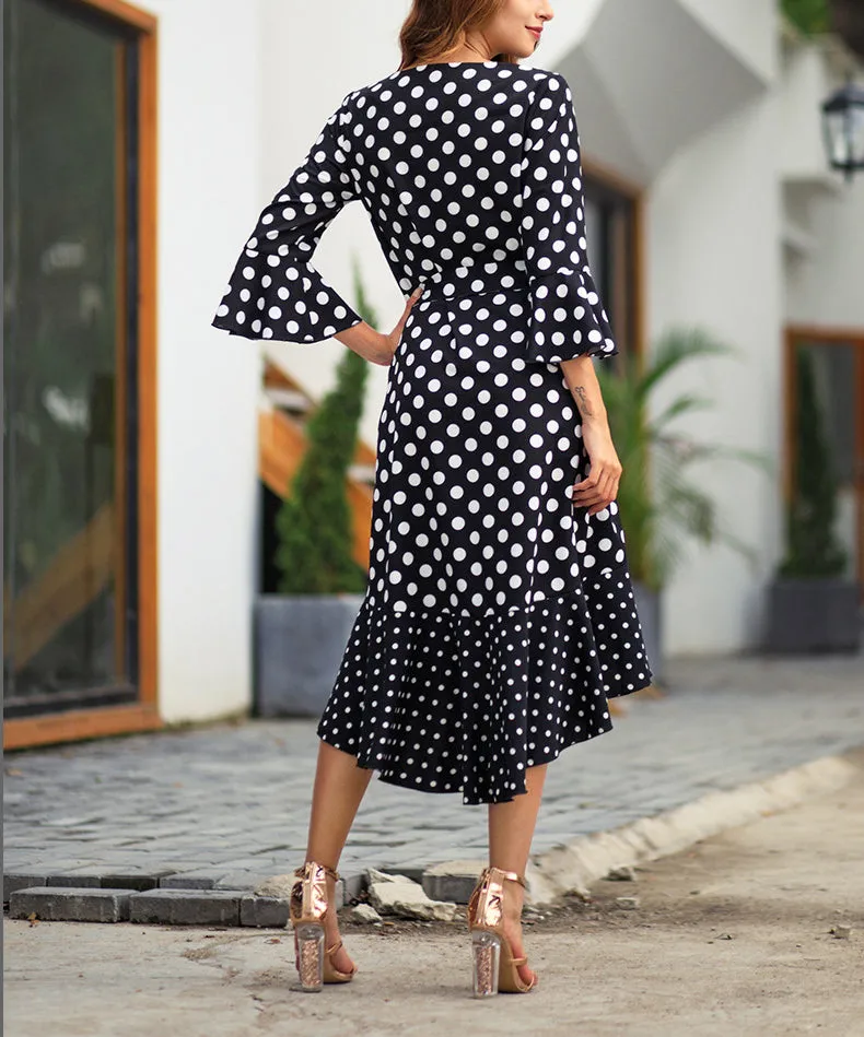 New Wave Long Sleeve Large Size Dress